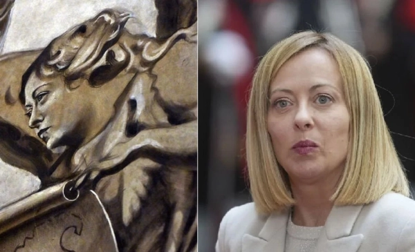 Фреска янгола в Римі “одягла” риси Мелоні: таємна&hellip;