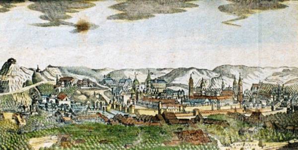 Панорама Львова, 1775 Панорама Львова, 1775