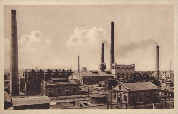 Дрогобич. Рафінерія "Polmin". Поштівка 1930 року