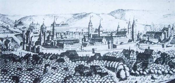 Панорама Львова 1772 р. гравюра Франсуа Пернера