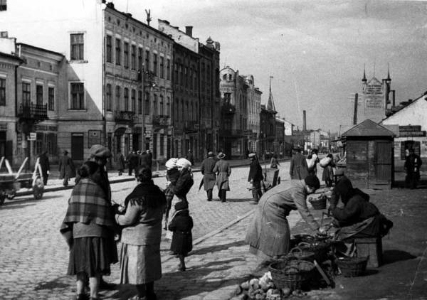 Вулиця Жовківська (нині – Богдана Хмельницького) в районі Жовківської рогачки. Початок 1930-х рр.